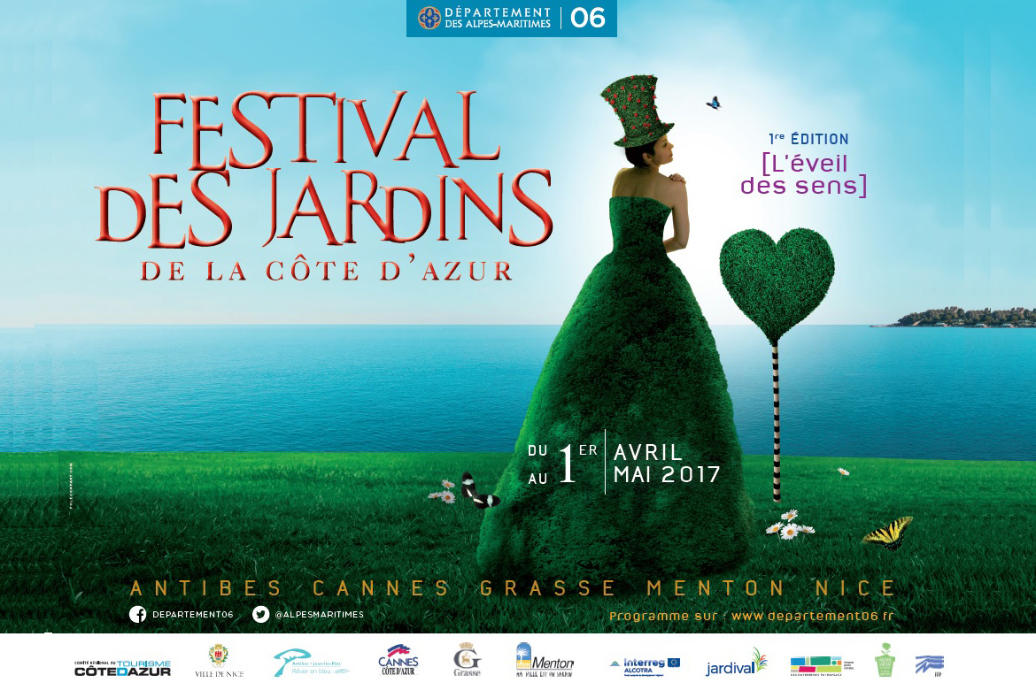 Affiche festival des jardins de la Côte d'Azur 2021